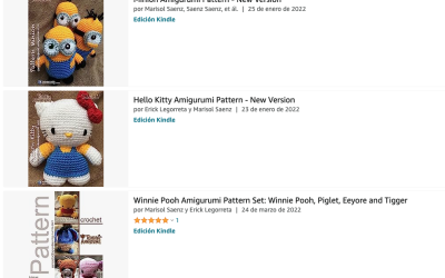 Tenemos nuestros patrones en Amazon Kindle en opción de renta y venta