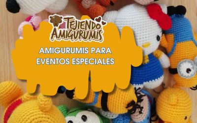 Amigurumis para eventos especiales: Creación de regalos y recuerdos para bodas, cumpleaños, etc.
